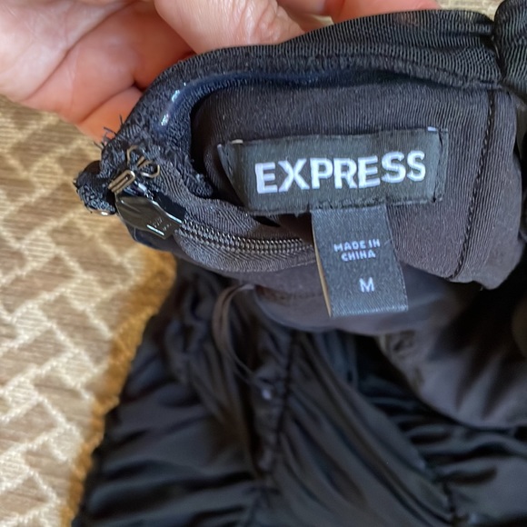 COPY - Express black fitted strapless dress - Picture 4 of 5